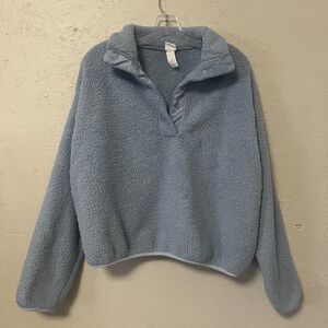 H&M Light Blue Fleece Top